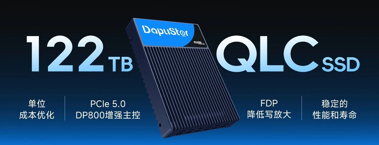 122TB QLC SSD：大普微在 AI 高密度存储领域的前瞻布局