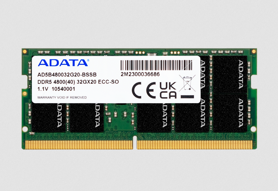 威刚工控DDR5 ECC SO-DIMM 威刚工控DDR5 ECC SO-DIMM