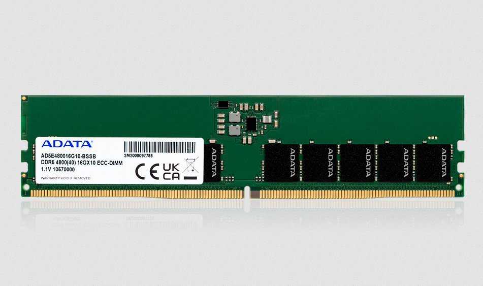 威刚工控DDR5 ECC U-DIMM 威刚工控DDR5 ECC U-DIMM